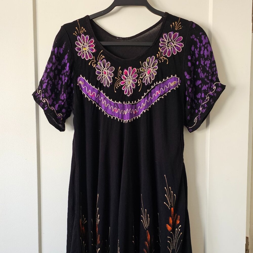Women Hindus Summer short Sleeve Dress - Picture 12 of 12